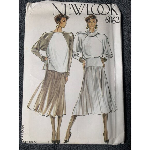 New Look Misses Top Skirt Sewing Pattern sz 8-22 6062 - uncut - Picture 1 of 2